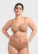 Bramela Auri Seamless Lace Support Bra Full Coverage Underwire Comfort Fit-1