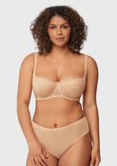 Starry Night Lightly Lined Lightly Padded Plus Size Pink Balconette Bra-5