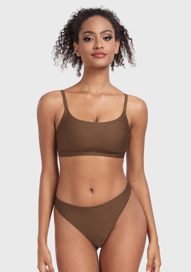 Wireless Seamless Comfort Bralette Cami Unlined Sports Bra Breathable - 0