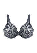 Bramela Leopard wild Unlined Plus Size Breathable Soft Mesh No Padding Underwire Bra-16