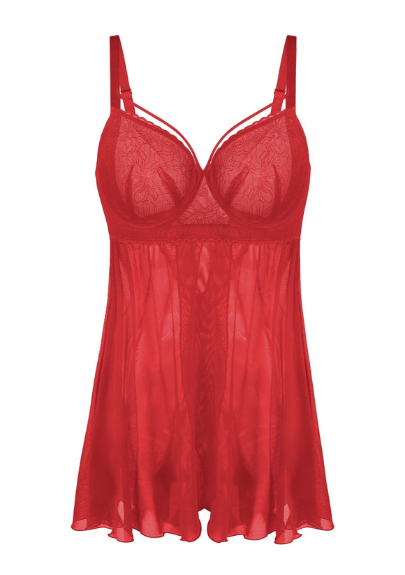 Romantic Lace Underwire Babydoll for Special Nights