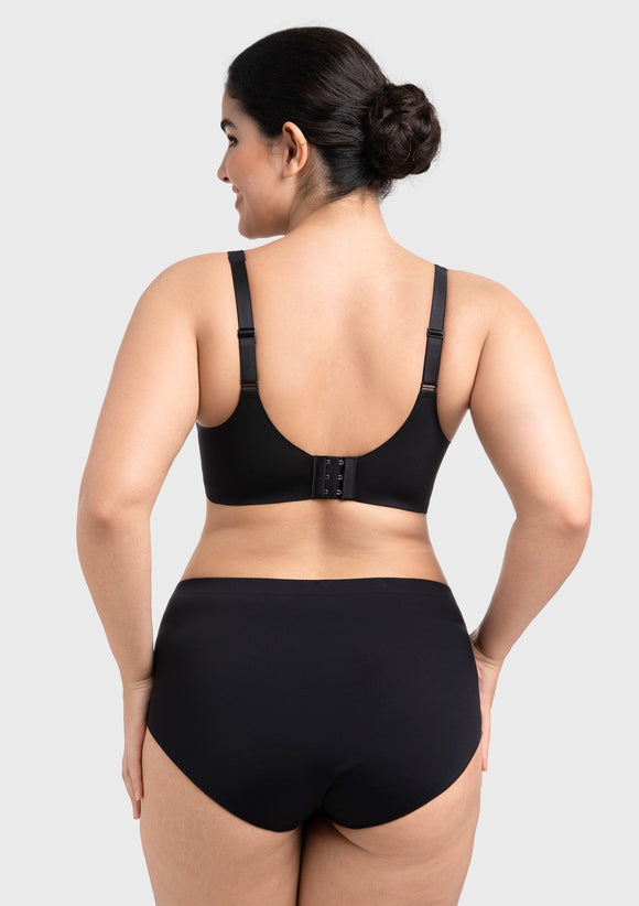 Full Coverage Plus Size T-Shirt Bra with Silky Satin Feel