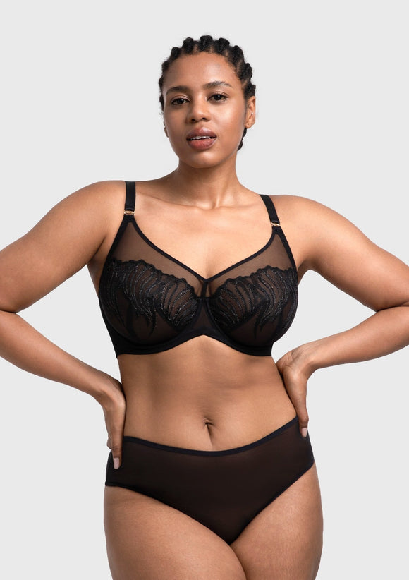 Bramela Luxe Bloom Plus Size Unlined Underwire Bra