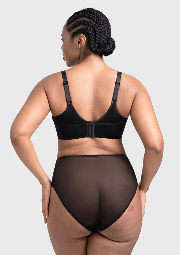 Bramela Willa Wave Plus Size Breathable Mesh Unlined Non-padded Full Coverage Underwire Bra