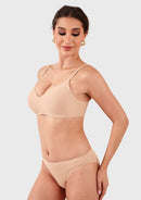Bramela Ada Buttery Soft V-Neck Wireless Comfortable Bra No Underwire Supportive T-shirt Push Up Bralettes Plunge Seamless-6