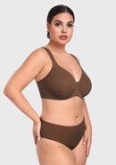 Bramela Joan Comfortzone Soft T-Shirt Full Coverage Unlined Unpadded Underwire Plus Size Minimizer Bra Everyday Bra-6