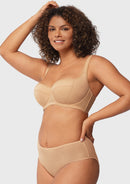 Starry Night Lightly Lined Lightly Padded Plus Size Pink Balconette Bra-6