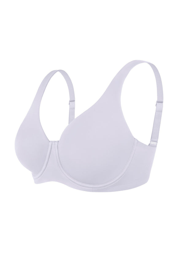 Bramela Esme Minimizer Bras for Women Plus Size Full Coverage No Padding Unlined T Shirt Bra Seamless Underwire Cool Comfort Daily Bras