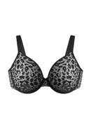 Bramela Leopard wild Unlined Plus Size Breathable Soft Mesh No Padding Underwire Bra-14