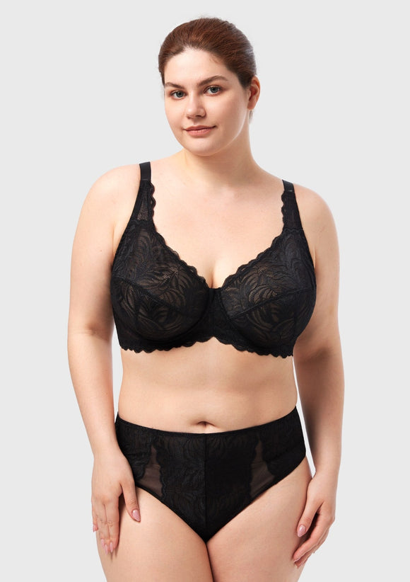 Bramela Grace Lace Bra Full Coverage Sexy Lift Comfortable