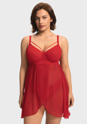 Romantic Lace Underwire Babydoll for Special Nights