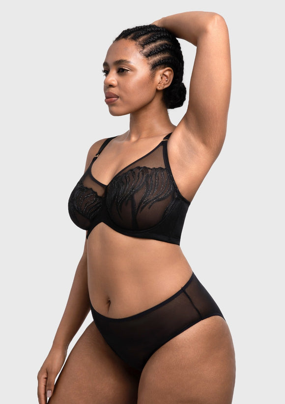 Bramela Luxe Bloom Plus Size Unlined Underwire Bra