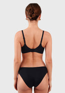 Bramela Ada Buttery Soft V-Neck Wireless Comfortable Bra No Underwire Supportive T-shirt Push Up Bralettes Plunge Seamless-3