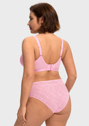Bramela Skylark Breathable Lightweight Supportive Jacquard Mesh Wide Strap 3/4 Cup Comfort Bra-5