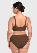 Bramela Joan Comfortzone Soft T-Shirt Full Coverage Unlined Unpadded Underwire Plus Size Minimizer Bra Everyday Bra-7