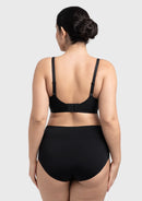 Comfortable Wireless Push Up Plunge Bra with Padded V Lift-9