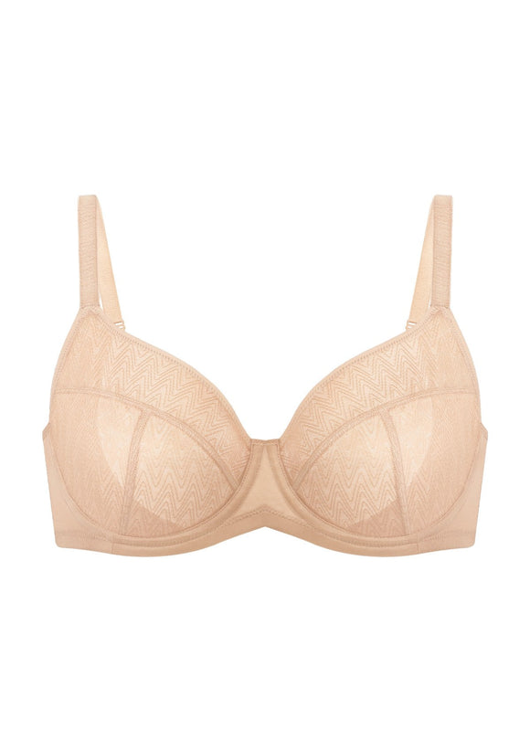 Bramela Willa Wave Plus Size Breathable Mesh Unlined Non-padded Full Coverage Underwire Bra