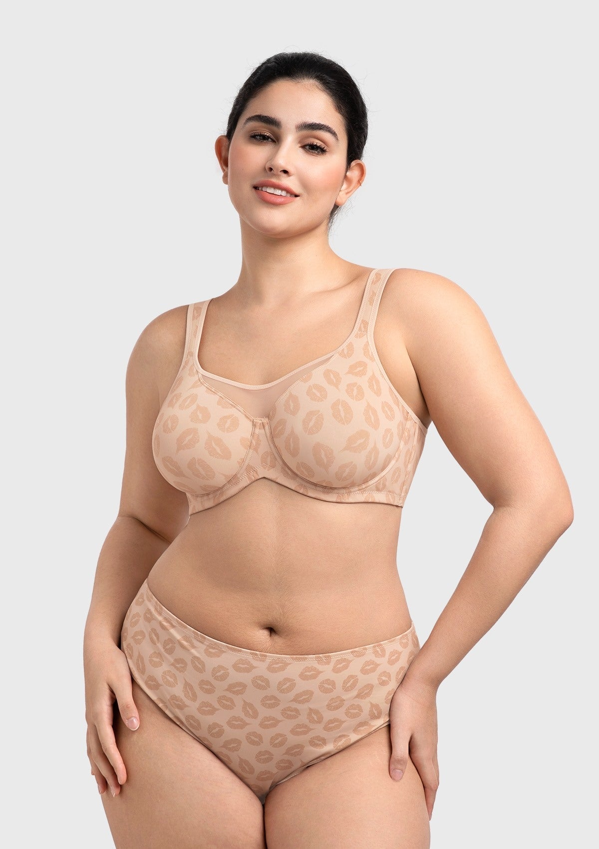 (Cardi B recommends)CoolComfort Smoothing Unlined Underwire Minimizer Bra