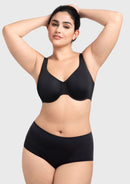 Full Coverage Plus Size T-Shirt Bra with Silky Satin Feel-9