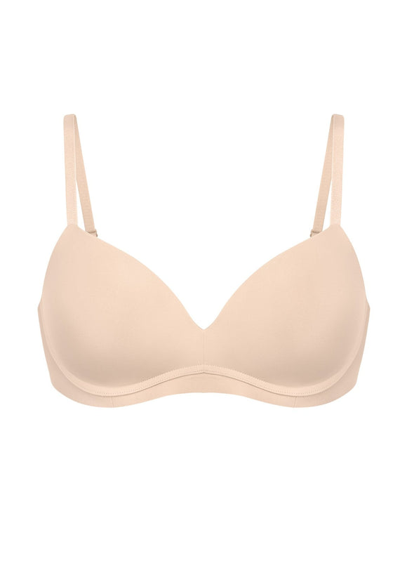 Comfortable Wireless Push Up Plunge Bra with Padded V Lift