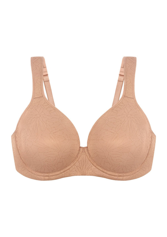 Bramela Joan Comfortzone Soft T-Shirt Full Coverage Unlined Unpadded Underwire Plus Size Minimizer Bra Everyday Bra