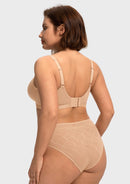 Bramela Skylark Breathable Lightweight Supportive Jacquard Mesh Wide Strap 3/4 Cup Comfort Bra-17