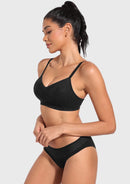Wireless Seamless Comfort Bralette Full Coverage V-neck for Backless-3