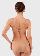 Bramela Ada Buttery Soft V-Neck Wireless Comfortable Bra No Underwire Supportive T-shirt Push Up Bralettes Plunge Seamless-12
