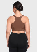 Bramela PowerMove High Support Zip Front Sports Bra Wireless No Bounce Adjustable Wide Straps-3