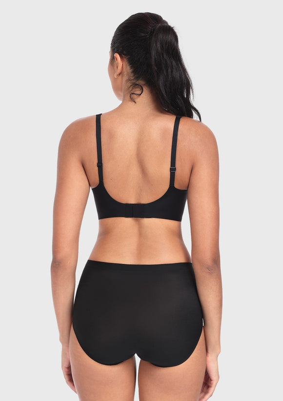 Deep V Seamless Bra Wireless Lift Breathable Perforated Foam Cups