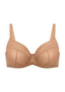 Bramela Willa Wave Plus Size Breathable Mesh Unlined Non-padded Full Coverage Underwire Bra-5