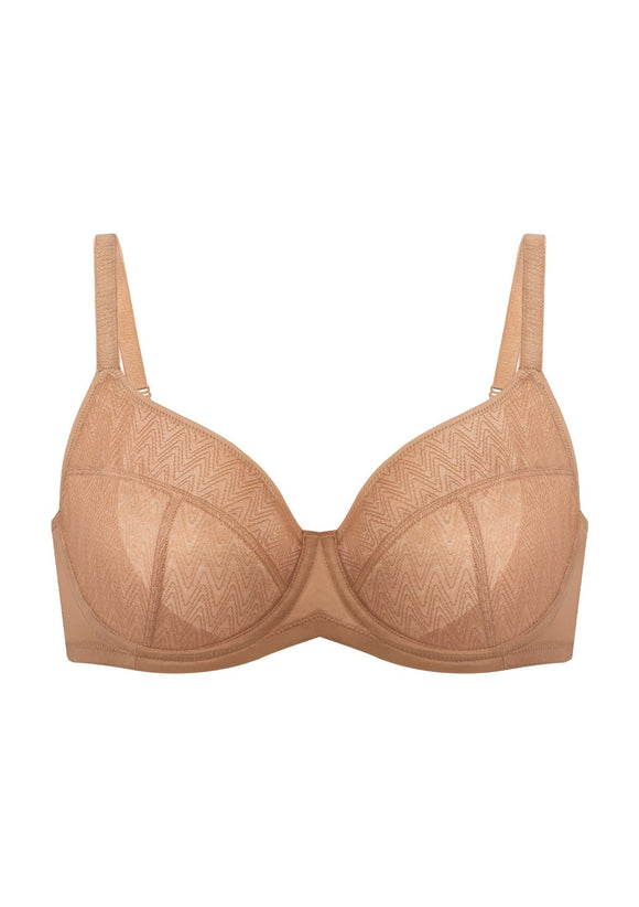 Bramela Willa Wave Plus Size Breathable Mesh Unlined Non-padded Full Coverage Underwire Bra