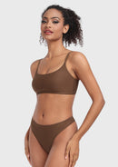 Wireless Seamless Comfort Bralette Cami Unlined Sports Bra Breathable-3