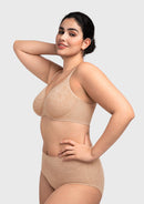 Bramela Auri Seamless Lace Support Bra Full Coverage Underwire Comfort Fit-10