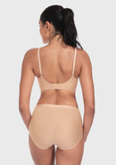 Deep V Seamless Bra Wireless Lift Breathable Perforated Foam Cups-4