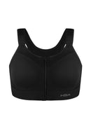 Bramela PowerMove High Support Zip Front Sports Bra Wireless No Bounce Adjustable Wide Straps-8