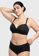 Comfortable Wireless Push Up Plunge Bra with Padded V Lift-8