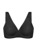 Deep V Seamless Bra Wireless Lift Breathable Perforated Foam Cups-10