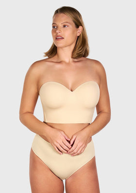 Bramela Longline Strapless Underwire Full Coverage Corset Bra - 0