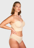 Bramela Longline Strapless Underwire Full Coverage Corset Bra-3