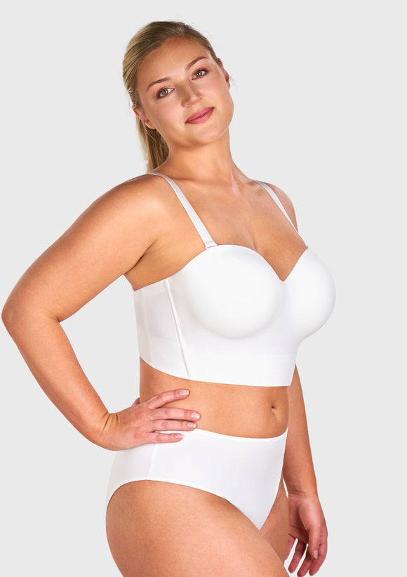 Bramela Longline Strapless Underwire Full Coverage Corset Bra