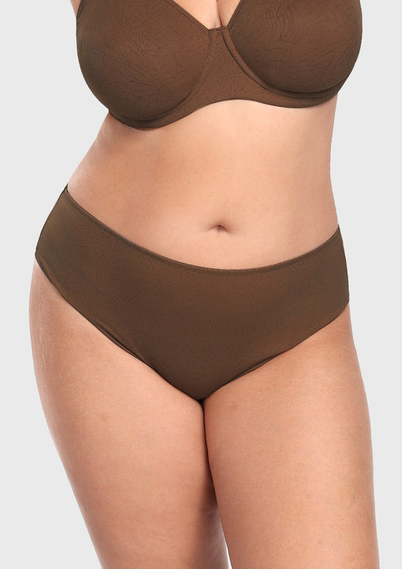Bramela Joan Comfortzone Full Coverage High-Rise Bikini Underwear Soft Stretch Panties Lingerie