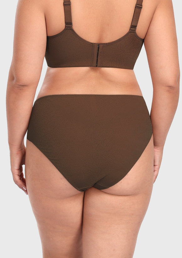 Bramela Joan Comfortzone Full Coverage High-Rise Bikini Underwear Soft Stretch Panties Lingerie
