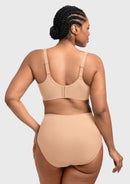 Bramela Miya SoftSense Comfort Lightly Lined T-shirt Back Smoothing Underwire Plus Size Bra Everyday Bra-4