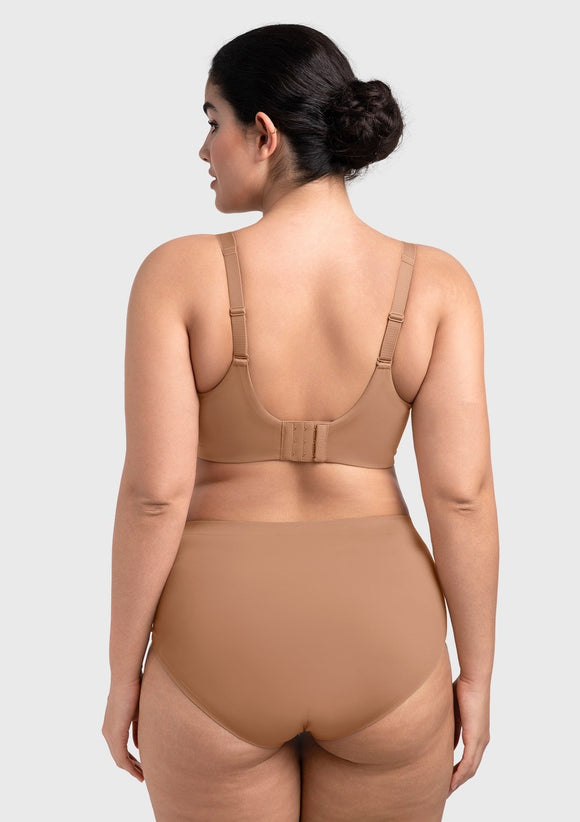 Bramela Miya SoftSense Comfort Lightly Lined T-shirt Back Smoothing Underwire Plus Size Bra Everyday Bra