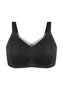 Songful Plus Size Seamless Wireless Supportive Full Coverage Mesh Crossover Bra-5