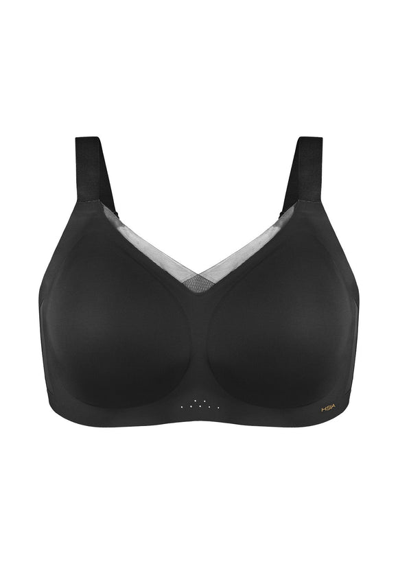 Songful Plus Size Seamless Wireless Supportive Full Coverage Mesh Crossover Bra