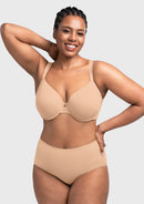 Bramela Miya SoftSense Comfort Lightly Lined T-shirt Back Smoothing Underwire Plus Size Bra Everyday Bra-1