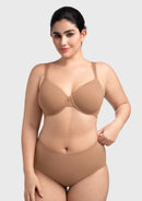 Bramela Miya SoftSense Comfort Lightly Lined T-shirt Back Smoothing Underwire Plus Size Bra Everyday Bra-11