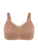 Songful Plus Size Seamless Wireless Supportive Full Coverage Mesh Crossover Bra-10